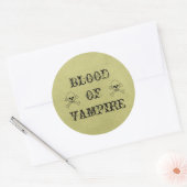 Bloed van vampier  Halloween Potion Label (Envelop)