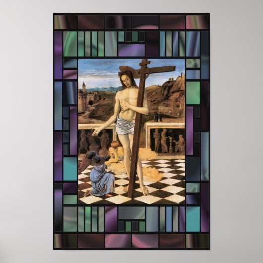 Bloed van Verlosser Bellini Jezus Angel Poster (Voorkant)