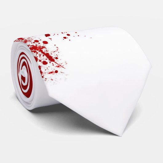 Bloed verstrooid stropdas (Opgerold)