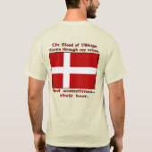 Bloed Vikings stroomt aderen soms bier Mannen T-shirt (Achterkant)