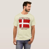 Bloed Vikings stroomt aderen soms bier Mannen T-shirt (Voorkant volledig)
