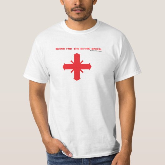 Bloed voor de bloedschijf. t-shirt (Voorkant)