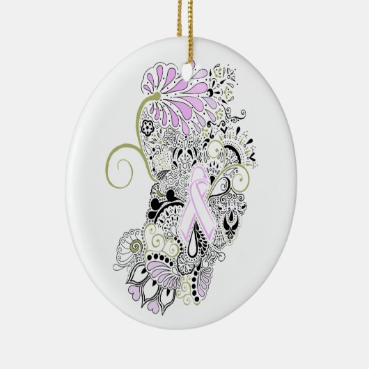 Bloed-weg-borstkanker Keramisch Ornament (Rechts)