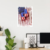 Bloed, wit en blauw (American Boxing Tradition) Poster (Thuiskantoor)