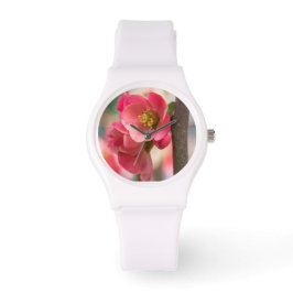 Bloed witte silicium horloge