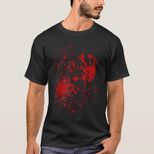 Bloed Zombie Halloween Costume 4325 Essent T-shirt (Voorkant)