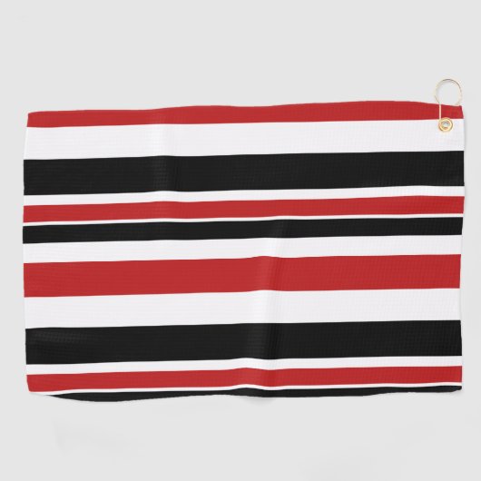 Bloed zwarte strepen Golfhanddoek (Horizontaal)