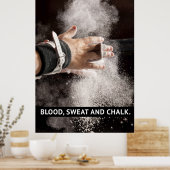 Bloed, zweet en alk - turnmotieven poster (Keuken)