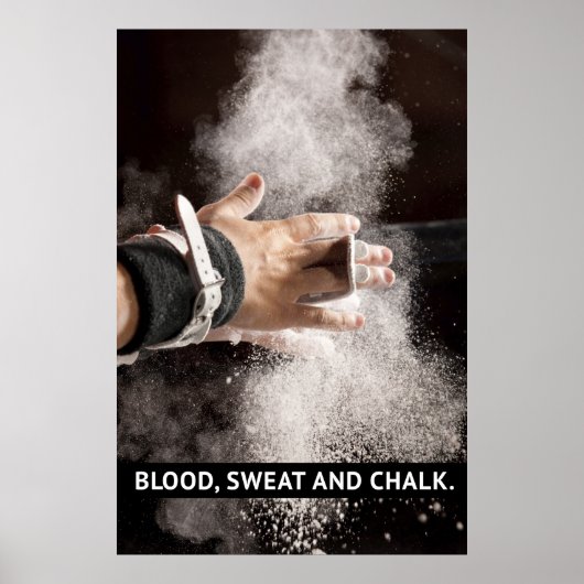 Bloed, zweet en alk - turnmotieven poster (Voorkant)