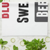 Bloed, zweet en bier theedoek (Gevouwen)