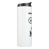 Bloed zweet en modder cyclocross thermosbeker (Gedraaid links)