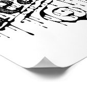 Bloed, zweet en tranen - Poster (wit) (Hoek)