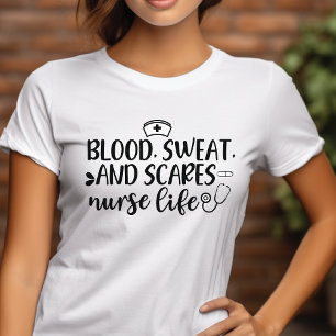 Bloed Zweet en Verschrikkingen Verpleegster Leven  Tri-Blend Shirt