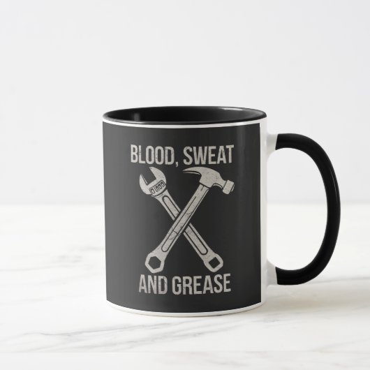 Bloed zweet en vet mok (Rechts)