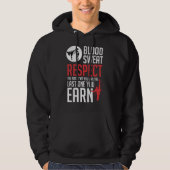 Bloed Zweet Respect hapkido taekwondo karate judo Hoodie (Voorkant)
