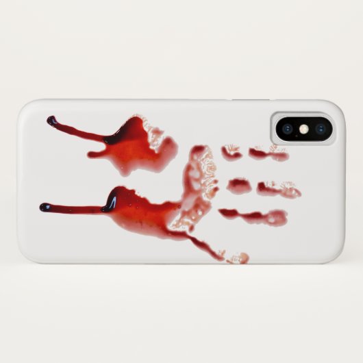 Bloedafdruk Case-Mate iPhone Case (Achterkant (horizontaal))