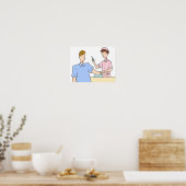 Bloedafname en vaccinatie. poster (Keuken)