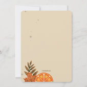 Bloedappels en herfstbladeren kaart (Achterkant)