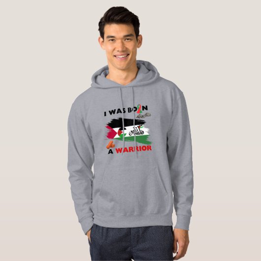 Bloedbad in Palestina en Gaza, de oorlogsvlag van  Hoodie (Voorkant volledig)