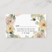 Bloedbad Oh Babee Bumblebee Diaper Raffle Visitekaartje (Achterkant)