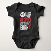 Bloedbad Respect hapkido taekwondo karate judo Romper (Voorkant)