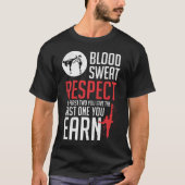 Bloedbad Respect hapkido taekwondo karate judo T-shirt (Voorkant)