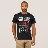 Bloedbad Respect hapkido taekwondo karate judo T-shirt (Voorkant volledig)