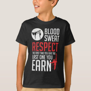 Bloedbad Respect hapkido taekwondo karate judo T-shirt