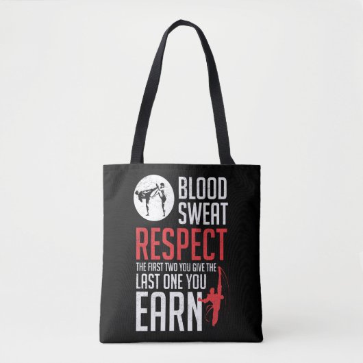 Bloedbad Respect hapkido taekwondo karate judo Tote Bag (Voorkant)