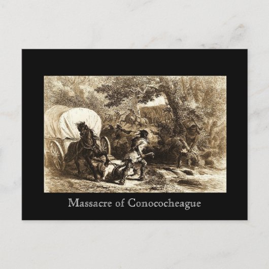 Bloedbad van Conococheague Briefkaart (Voorkant)