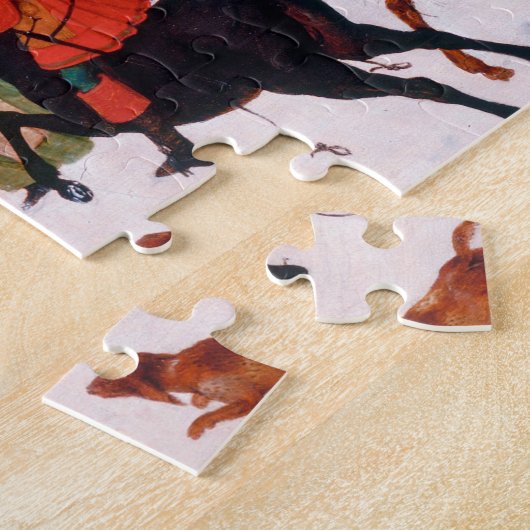 Bloedbad van de Innocent, Pieter Bruegel Legpuzzel (Zijkant)