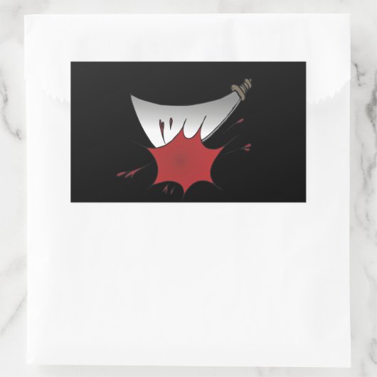 bloedbad van Machete Rechthoekige Sticker (Tas)