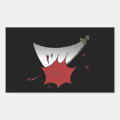 bloedbad van Machete Rechthoekige Sticker (Voorkant)