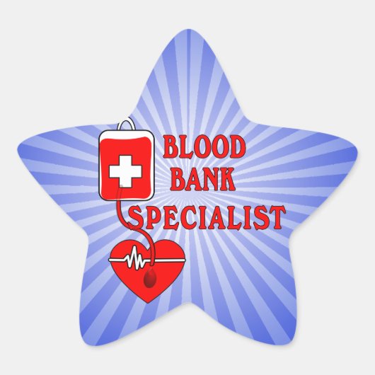 BLOEDBANK SPECIALIST STER STICKER (Voorkant)