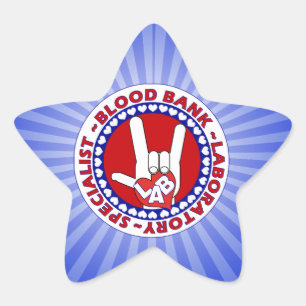 BLOEDBANK SPECIALISTISCHE LABORATORIUMTECH LOT STER STICKER