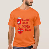BLOEDBANK SUPER TECH T-SHIRT (Voorkant)