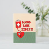 BLOEDBANKDESKUNDIGE BRIEFKAART (Staand voorkant)