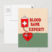 BLOEDBANKDESKUNDIGE BRIEFKAART (Voorkant / Achterkant)