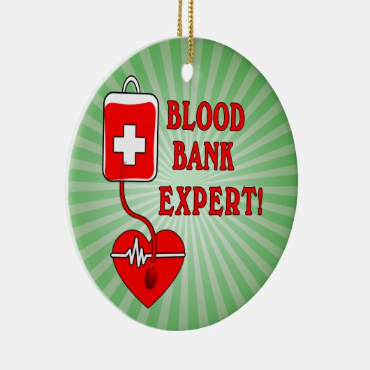 BLOEDBANKDESKUNDIGE KERAMISCH ORNAMENT (Rechts)