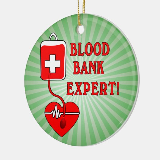 BLOEDBANKDESKUNDIGE KERAMISCH ORNAMENT (Links)