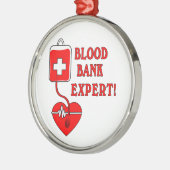 BLOEDBANKDESKUNDIGE METALEN ORNAMENT (Links)