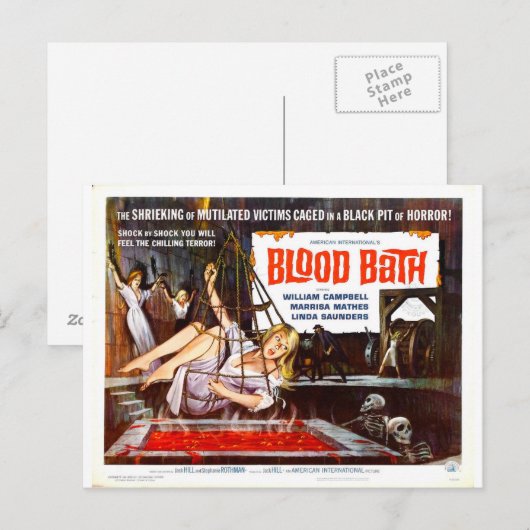 BLOEDBATH BRIEFKAART (Voorkant / Achterkant)