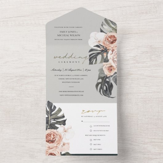 BLOEDBEDWEDING VAN DE ZWART-BLOEDBLOEDBLOEDBLOEDBL ALL IN ONE UITNODIGING (Binnen)