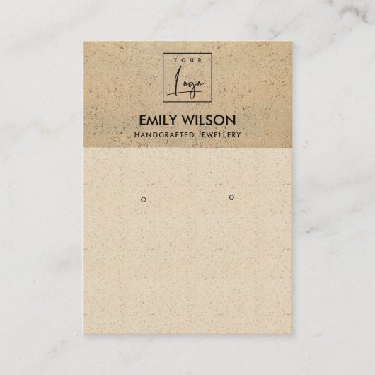 BLOEDBEELDSCHERM VAN DE RUSTISCHE LOGO VISITEKAARTJE (Voorkant)