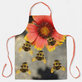 Bloedbijen en Gaillardia Flower Schort (Voorkant)