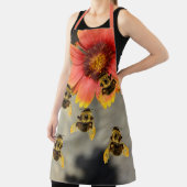 Bloedbijen en Gaillardia Flower Schort (Insitu)