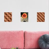Bloedbijen en Gaillardia Flowers Boho Chic Muurkunst Sets (Woonkamer)