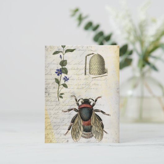 Bloedbijenkast Briefkaart (Staand voorkant)