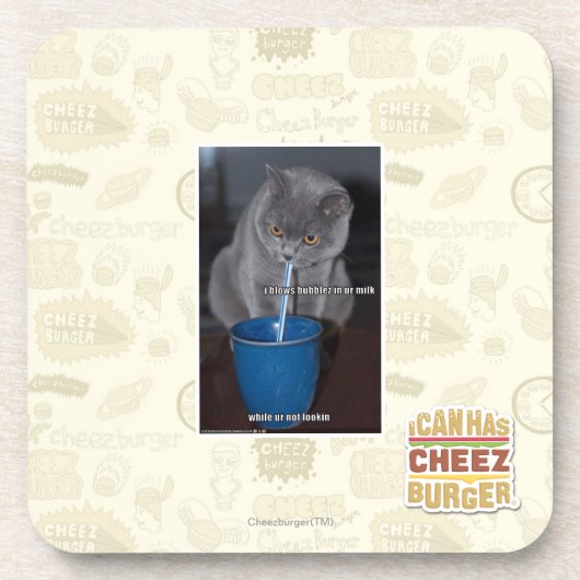 Bloedblaasjes in onze melk bier onderzetter (Voorkant)