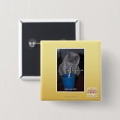 Bloedblaasjes in onze melk vierkante button 5,1 cm (Voorkant /achterkant)